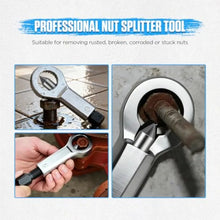 Load image into Gallery viewer, 4pcs Metal Nut Splitter Tool Heavy Duty, Nut Separatoed for Removing Broken, Damaged, Or Rusty Nuts Without Damaging Bolt Threa
