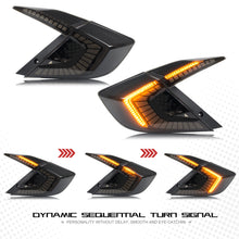 Load image into Gallery viewer, LED Tail Lights For 2016-2021 Honda Civic Sedan 10th Gen DRL Start Up Animation Rear Lamp Assembly (Not for hatchback &amp; Coupe)

