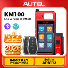 Load image into Gallery viewer, 2pcs Autel MaxiIM KM100 Key Fob Programming Immobilizer Tool Autel IKEY for 60s Key Generation OBD IMMO Key Learning on 99% Car
