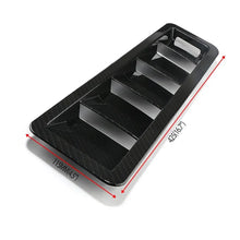 Load image into Gallery viewer, 2pcs Gloss Black/Carbon Fiber Style Car Hood Air Intake Vent Louver For Universal Car Hood Vents Scoop
