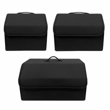 Load image into Gallery viewer, Black Leather Collapsible Car Trunk Storage Organizer 3 Sizes
