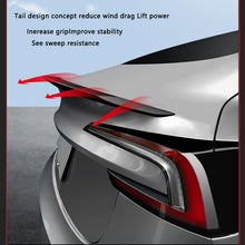 Load image into Gallery viewer, Real Carbon Fiber Matte/Gloss Trunk Lid Spoiler Wing For 2025-2026 Tesla Model Y Juniper / For 2024-2025 Tesla Model 3 Highland Real Carbon Fiber Spoiler
