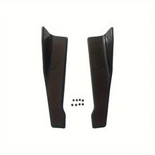 Load image into Gallery viewer, 2Pcs Universal Car Rear Bumper Lip Splitter Diffuser / Side Winglet Aprons Gloss Black / Carbon Fiber Style Wings
