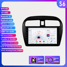 Load image into Gallery viewer, Hizpo 9-Inch 4G 2 Din Wireless Apple CarPlay Android Multimedia Player For 2012-2023 Mitsubishi Mirage/Spacestar/2015-2023 Dodge Attitude CarPlay Smart Intelligent Systems IPS Touch Screen Stereo Video Player With Day/Night M
