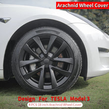 Load image into Gallery viewer, 4pcs 18&quot; Inch Hubcaps Design For 2017-2023 Tesla Model 3 Full Rim Cover Arachnid Wheel Cover Replacement Accessories
