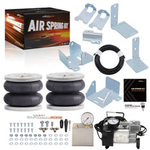 Load image into Gallery viewer, Rear Suspension Air Bag Spring Lift Kit + 12V Compressor for 2001-2022 Ford Transit RWD 4000kg Load Capacity
