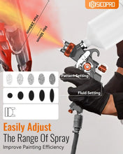 Load image into Gallery viewer, HVLP Paint Sprayer Gun Kit for Car Painting, 1.4/1.7/2.0mm Nozzles with Adjustable Spray Pattern for Varnish and Top Coat
