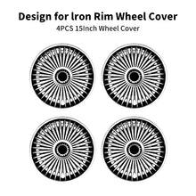 Load image into Gallery viewer, 15&quot; Inch Steel Wheel Hub Cap Blade Style Full Cover Hubcap Decorative Automotive Accessories Design for Chevy Express Cargo Van

