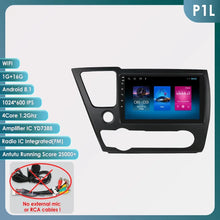 Load image into Gallery viewer, Hizpo 9&#39;&#39; 2 DIN Android 12 Carplay Multimedia Player Car Radio For 2013-2016 Honda Civic Navigation GPS Carplay Auto 4G WIFI 7862 Car Intelligent Player
