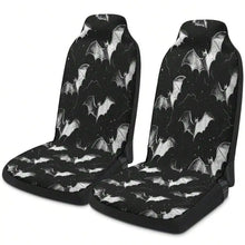 Load image into Gallery viewer, 2pcs Bucket Seat Covers Gothic Flying Bats Night Sky Car Seat Covers Universal Dark Halloween Decor For Cars SUVs Trucks
