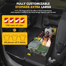 Load image into Gallery viewer, Under Rear Seat Storage Organizer Replacement For 2015-2026 Ford F150/F250/F350, 3 Compartments Truck Tool Box Organizer Underseat Storage Bag
