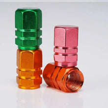 Load image into Gallery viewer, Decorative Tire Valve Stem Caps Aluminum Alloy Nipple Wheel Caps For Cars Motorcycles Bicycle Cover Dustproof
