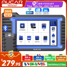 Load image into Gallery viewer, MUCAR VO7S/VO7 Car Diagnostic Tool Bi-Directional ECU Coding OBD2 Scanner Full System Diagnosis 28 Reset AutoAuth for FCA SGW
