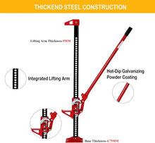 Load image into Gallery viewer, 3-Ton Universal Steel Hi-lift Farm Jack Multi-directional 60" Lifting Range Jack For SUV Off-road Rescue
