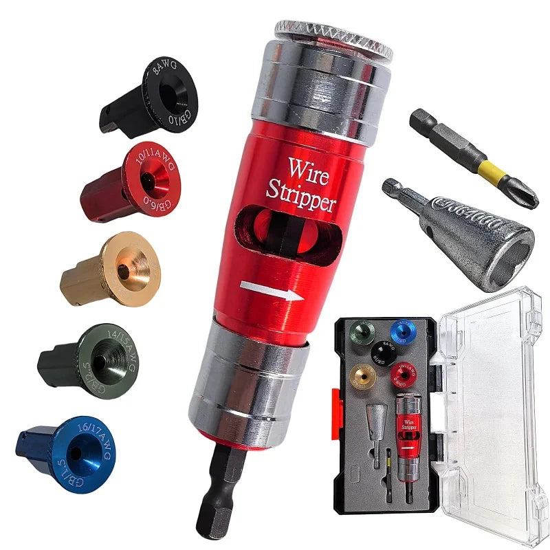 8 in 1 Wire Stripper Tool, Drill Twister Tool, Drill Twister, Electrician's Tool Kit, Drill Quick Stripper