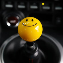 Load image into Gallery viewer, Universal Car Yellow Smiley Face Manual Gear Shift Knob, Universal Fit, 3 Installation Tools
