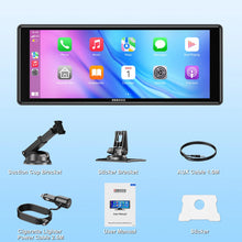 Load image into Gallery viewer, Universal Car 10.26&quot; Screen Portable Touch Screen Apple Carplay Multimedia Player Radio HD GPS Navi WIFI BT MIrror link AUX FM
