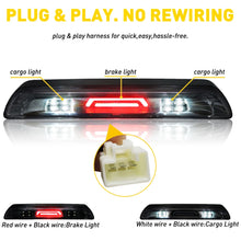 Load image into Gallery viewer, 1pc LED Smoke 3rd Third Brake Light Fit For 2007-2018 Toyota Tundra Red Brake Light White Cargo Lamp Waterproof Super Bright
