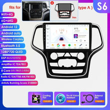 Load image into Gallery viewer, Hizpo 10.1 Wireless Carplay 4G 2Din Android 13 Car Multimedia Player Radio For 2014-2022 Jeep Grand Cherokee WK2 Video Player Autoradio GPS DSP
