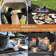 Load image into Gallery viewer, 100x75 cm Illuminated Butterfly Trunk Mat For Car Universal Fit Polyester Fiber

