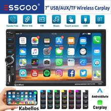Load image into Gallery viewer, Universal Car Touch Screen 2 Din 7 Inch Wireless Apple Carplay Android Auto Car Stereo Radio AUX FM Bluetooth USB TF Link
