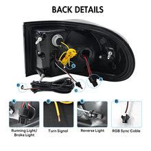 Load image into Gallery viewer, 2pcs Set RGB Smoked Animated LED Tail lights For 2007-2015 Toyota FJ Cruiser Tail Lamps Auto Assembly Car Accessories Start Up Animation
