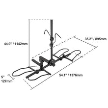 Load image into Gallery viewer, Hitch Mount Bike Rack, 2-Bike Platform Style 80/160 LBS Bike Rack Hitch Tilting and Folding Bike Carrier for Car
