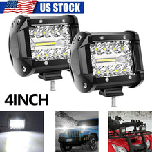 Load image into Gallery viewer, 20&quot; inch Ultra Strip LED Light Bar + 2 Pods Driving Fog Lamp Work Light For 4x4 Truck Offroad SUV ATV with 2x60W Work Light Wire Kit
