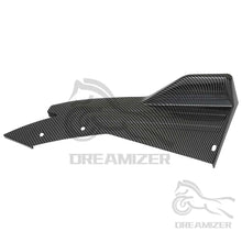 Load image into Gallery viewer, Gloss Black/Carbon Fiber Style Rear Bumper Side Winglet Splitters For 2000-2001 Ford Mustang Body Kit Side Skirt Protector
