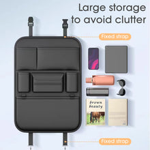 Load image into Gallery viewer, Black Universal Car Seat Back Organizer Bag Easy Install Car Interior Storage Accessories for Most Car Back Seats
