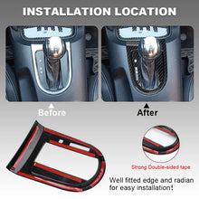 Load image into Gallery viewer, Carbon Fiber Style Interior Center Gear Shift Frame Cover Panel For 2015-2022 Ford Mustang Gear Shift Bezel Panel Protective Trim

