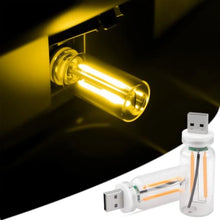 Load image into Gallery viewer, 2pcs Car USB Lights, Plug-in Retro Car Atmosphere Lamp with Touch Dimmable, Portable Mini Glass Bottle LED Bulb Night Lights
