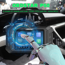 Load image into Gallery viewer, OBDSTAR P50 Airbag Reset Tool Covers 86 Brands and 11600+ ECU Part No. by OBD/Bench Support Battery Reset/ SAS Reset Free Upgrades
