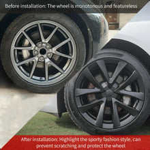 Load image into Gallery viewer, 4pcs 18&quot; Inch Hubcaps Design For 2017-2023 Tesla Model 3 Full Rim Cover Arachnid Wheel Cover Replacement Accessories
