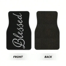 Load image into Gallery viewer, Universal Car Blessed 4pcs Car Floor Mat Set Easy-to-clean Polyester Material
