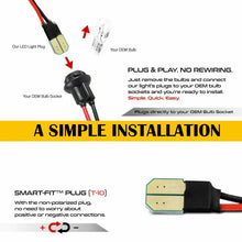 Load image into Gallery viewer, 2/4pcs Smoked Lens White LED Front &amp; Rear Bumper Side Marker Lights For 2010-2014 Ford Mustang GT Shelby GT500 Boss 302
