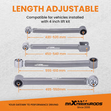 Load image into Gallery viewer, Full Set Adjustable Control Arms 0-6&quot; Inch Lift For 2007-2010  Jeep Wrangler JK 2WD, 2007-2018 4WD, Not For 2 Door Truck
