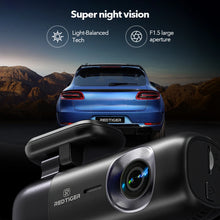Load image into Gallery viewer, REDTIGER F9 Dash Cam 4K Front and Rear WiFi GPS Car Camera for Parking Mode Car DVR for Night Vision Car Recorder By App Control

