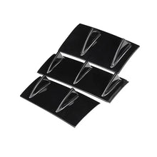 Load image into Gallery viewer, 3pcs 7 Fin Universal Car Rear Bumper Lower Spoiler Diffuser For BMW E60 E46 E90 F10 for Audi A4 B8 A6 Gloss Black/Carbon Fiber Style
