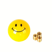 Load image into Gallery viewer, Universal Car Yellow Smiley Face Manual Gear Shift Knob, Universal Fit, 3 Installation Tools
