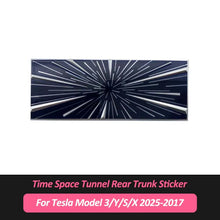 Load image into Gallery viewer, 2025 Black Aluminum Alloy Time Space Tunnel Emblem Decorative Sticker For Tesla Model 3 Highland 2024 Model Y S X Cybertruck

