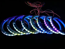 Load image into Gallery viewer, 5V Music Syncing 8pcs 6.5" RGB Chasing LED Speaker Rings Car Truck Audio Light Kit Interior Door Speaker Ambient Lighting
