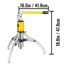 Load image into Gallery viewer, 15 Ton Hydraulic Gear Wheel Bearing Puller Separator Tool Two &amp; Three Adjustable Jaws With Portable Box For Repair Shop
