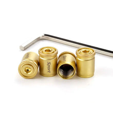 Load image into Gallery viewer, 4pcs Zinc Alloy Anti-theft Car Tire Valve Cap Aluminum Sport Exterior Auto Air Caps With Locking Wrench
