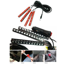 Load image into Gallery viewer, 4pcs 48 LED Car Interior Light Strips Under Dash Lighting Waterproof Kit, Atmosphere Neon Lights Strip for Car,
