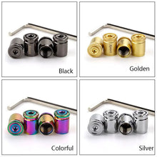Load image into Gallery viewer, 4pcs Zinc Alloy Anti-theft Car Tire Valve Cap Aluminum Sport Exterior Auto Air Caps With Locking Wrench
