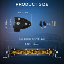 Load image into Gallery viewer, 7&quot; inch 6D Amber Bright LED Light Bar Offroad 12V 24V Spotlight Work Light For Truck 4x4 SUV ATV Car Driving Fog Light
