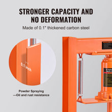 Load image into Gallery viewer, 6 Ton Hydraulic Shop Press H-Frame Hydraulic Garage/Shop Floor Press Shop Press with Press Plates for Garage Shop Workshop

