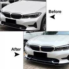 Load image into Gallery viewer, Gloss Black Front Bumper Lower Spoiler Diffuser Splitters For 2019-2022 BMW 3 Series G20 G21 320i
