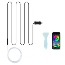 Load image into Gallery viewer, Smart Car LED Interior Lights with USB Port, LED Strip Fiber Optic Lights, Wireless App Control, Sync to Music, Car Accessories
